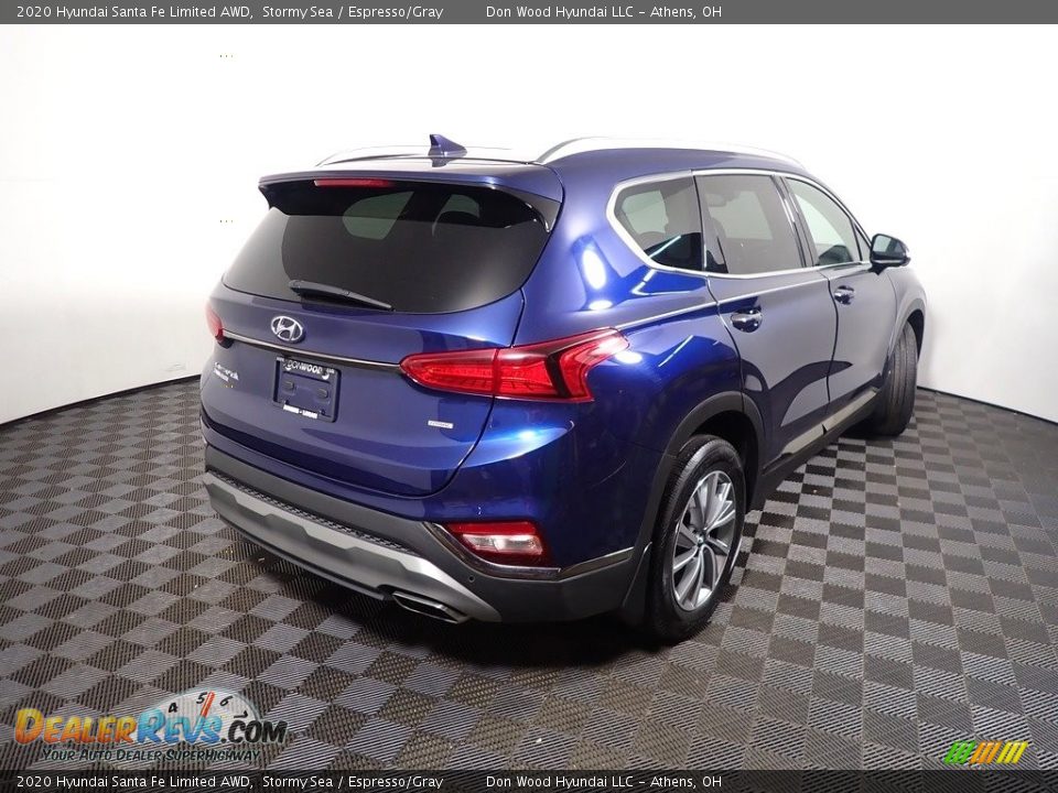 2020 Hyundai Santa Fe Limited AWD Stormy Sea / Espresso/Gray Photo #20