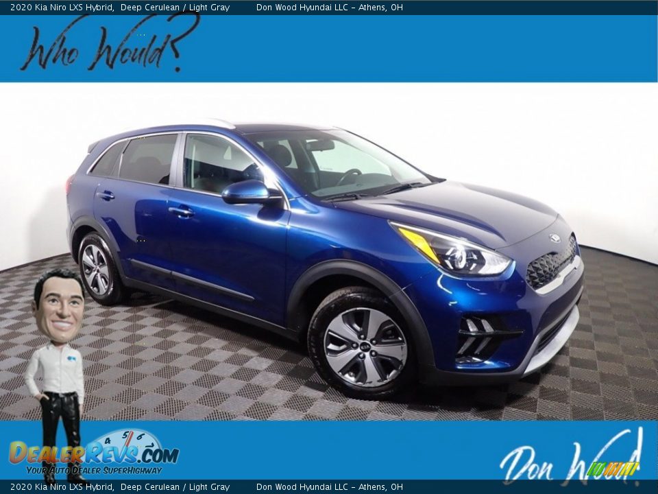 2020 Kia Niro LXS Hybrid Deep Cerulean / Light Gray Photo #1