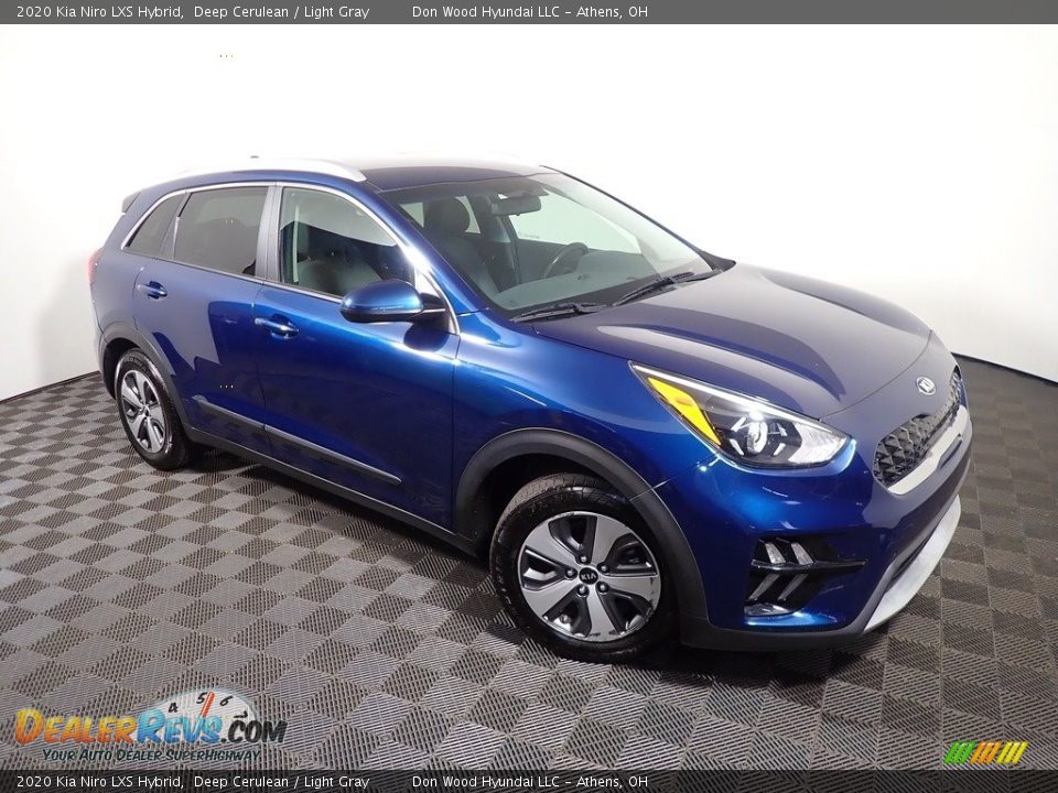 2020 Kia Niro LXS Hybrid Deep Cerulean / Light Gray Photo #3