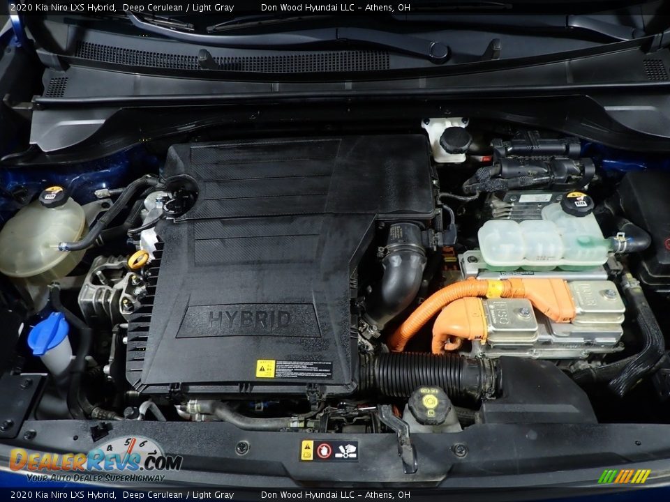 2020 Kia Niro LXS Hybrid Deep Cerulean / Light Gray Photo #7