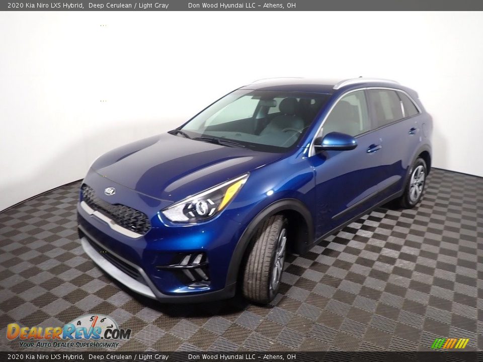 2020 Kia Niro LXS Hybrid Deep Cerulean / Light Gray Photo #9