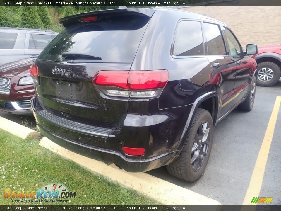 2021 Jeep Grand Cherokee Limited 4x4 Sangria Metallic / Black Photo #4