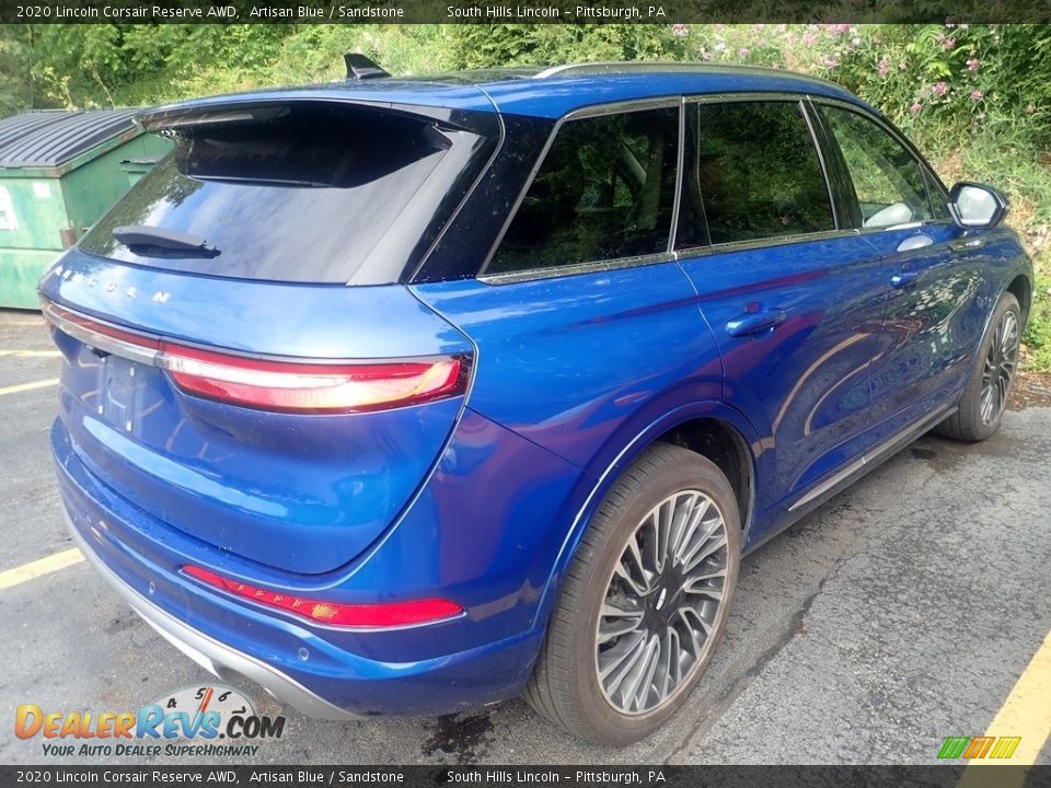 2020 Lincoln Corsair Reserve AWD Artisan Blue / Sandstone Photo #4