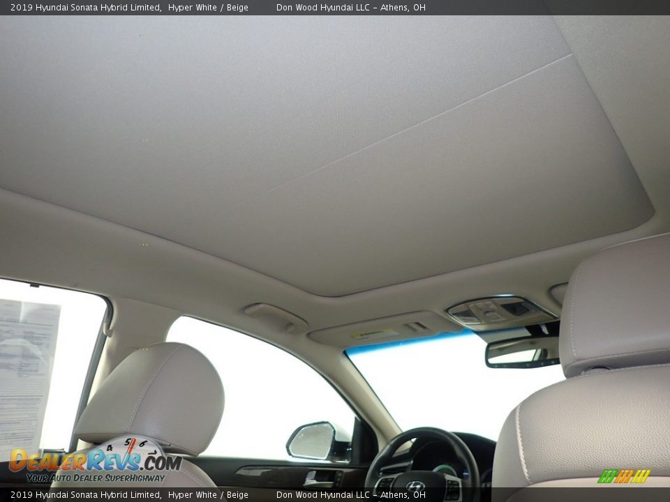 Sunroof of 2019 Hyundai Sonata Hybrid Limited Photo #2