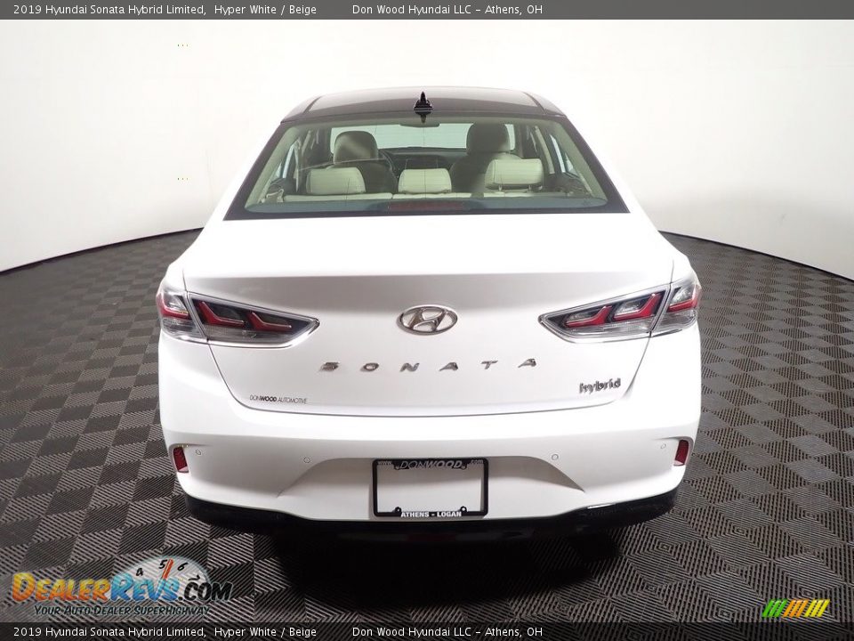 2019 Hyundai Sonata Hybrid Limited Hyper White / Beige Photo #15