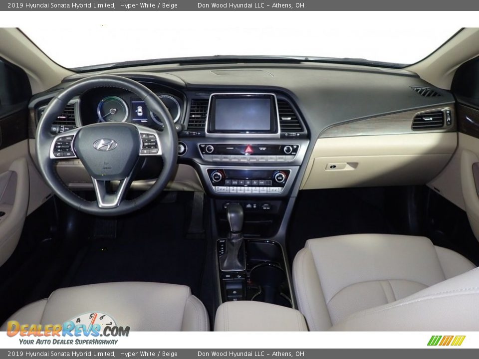 Beige Interior - 2019 Hyundai Sonata Hybrid Limited Photo #24