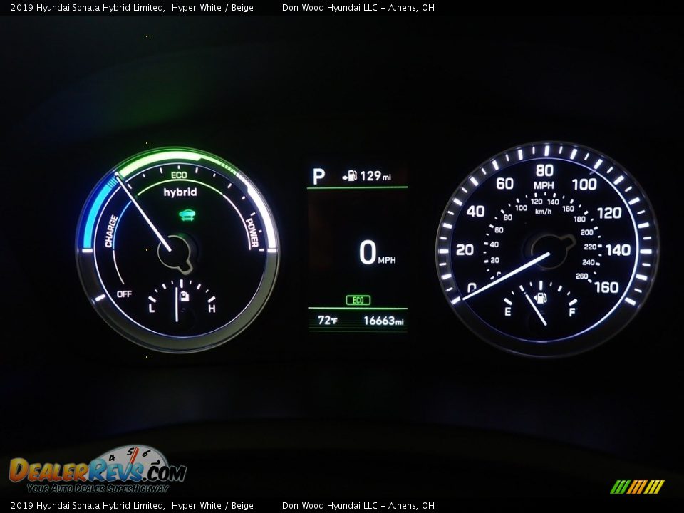 2019 Hyundai Sonata Hybrid Limited Gauges Photo #28