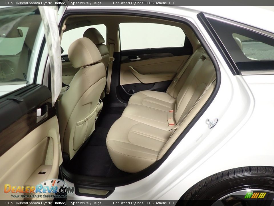Rear Seat of 2019 Hyundai Sonata Hybrid Limited Photo #35