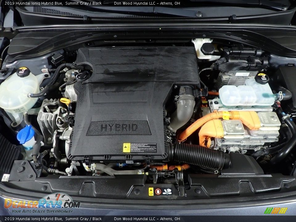 2019 Hyundai Ioniq Hybrid Blue 1.6 Liter DOHC 16-Valve D-CVVT 4 Cylinder Gasoline/Electric Hybrid Engine Photo #6
