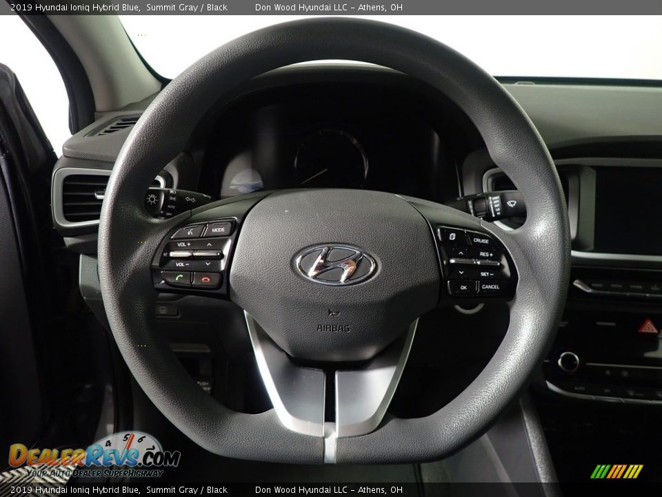 2019 Hyundai Ioniq Hybrid Blue Steering Wheel Photo #21