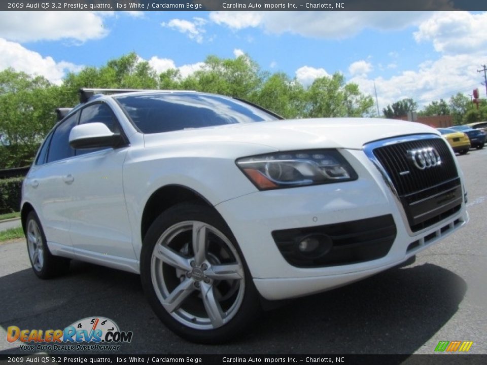 2009 Audi Q5 3.2 Prestige quattro Ibis White / Cardamom Beige Photo #1