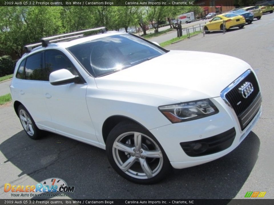 2009 Audi Q5 3.2 Prestige quattro Ibis White / Cardamom Beige Photo #3