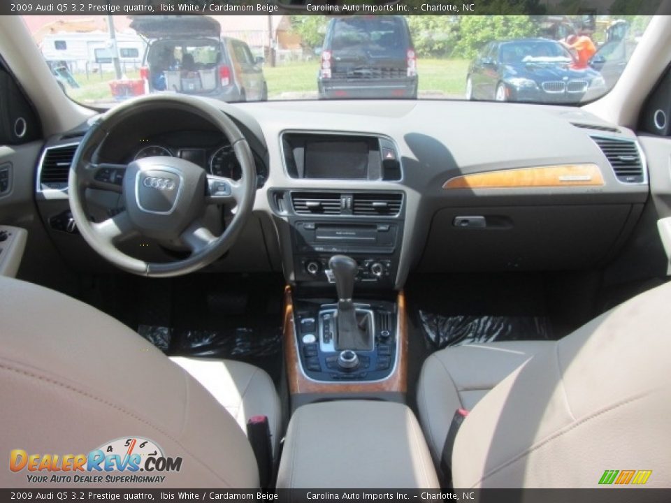 2009 Audi Q5 3.2 Prestige quattro Ibis White / Cardamom Beige Photo #13
