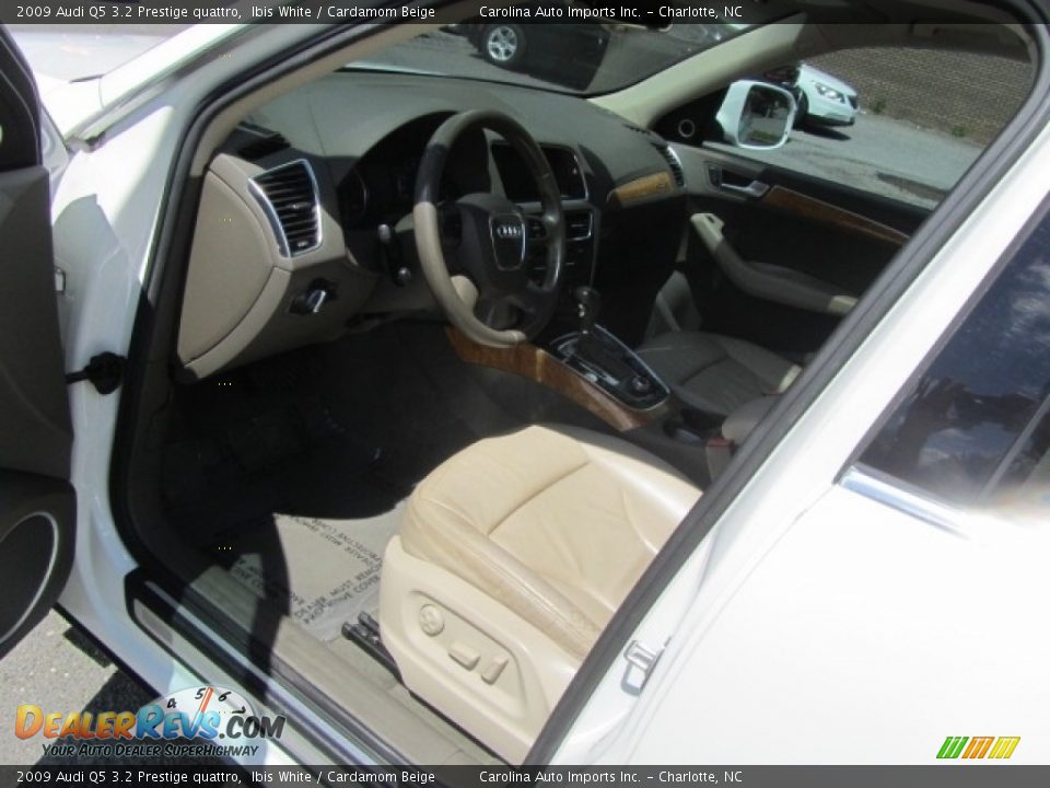 2009 Audi Q5 3.2 Prestige quattro Ibis White / Cardamom Beige Photo #17
