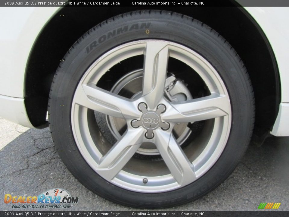 2009 Audi Q5 3.2 Prestige quattro Ibis White / Cardamom Beige Photo #26
