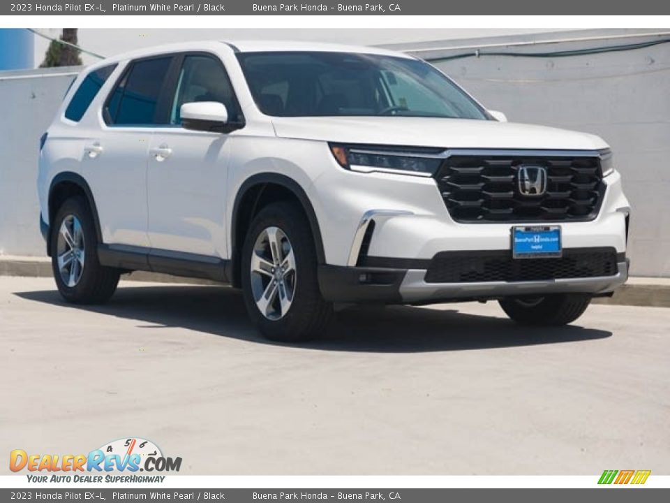 2023 Honda Pilot EX-L Platinum White Pearl / Black Photo #1