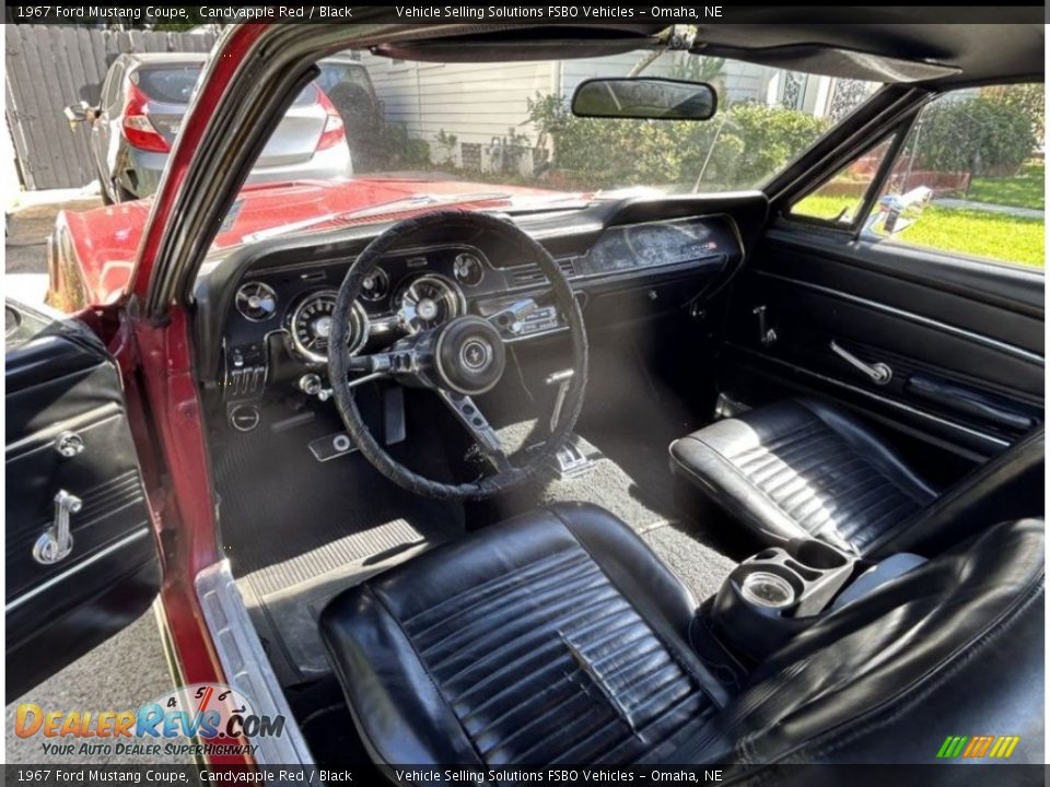 1967 Ford Mustang Coupe Candyapple Red / Black Photo #3