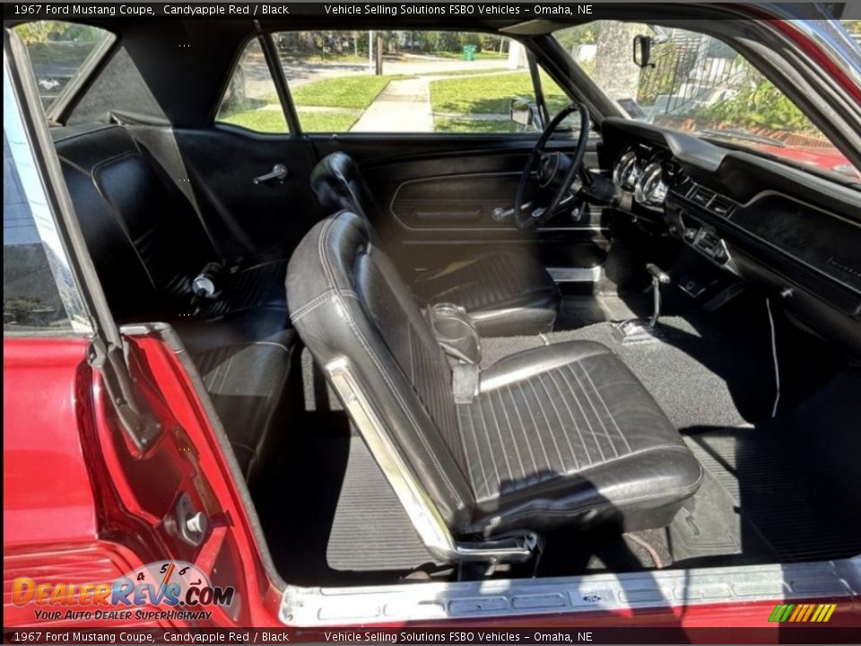 1967 Ford Mustang Coupe Candyapple Red / Black Photo #4