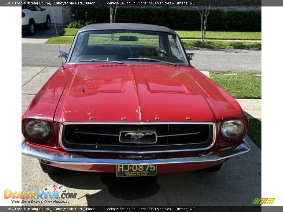 1967 Ford Mustang Coupe Candyapple Red / Black Photo #7