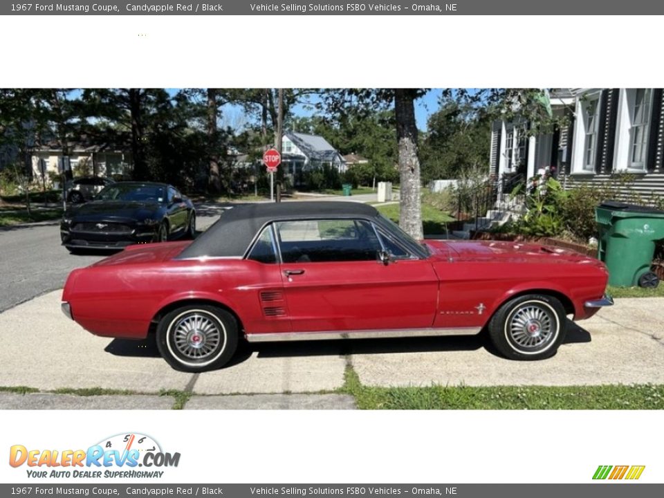 1967 Ford Mustang Coupe Candyapple Red / Black Photo #9