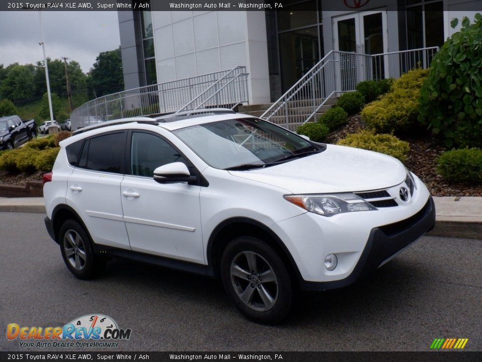 2015 Toyota RAV4 XLE AWD Super White / Ash Photo #1