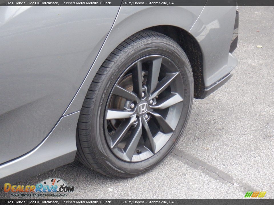 2021 Honda Civic EX Hatchback Polished Metal Metallic / Black Photo #3