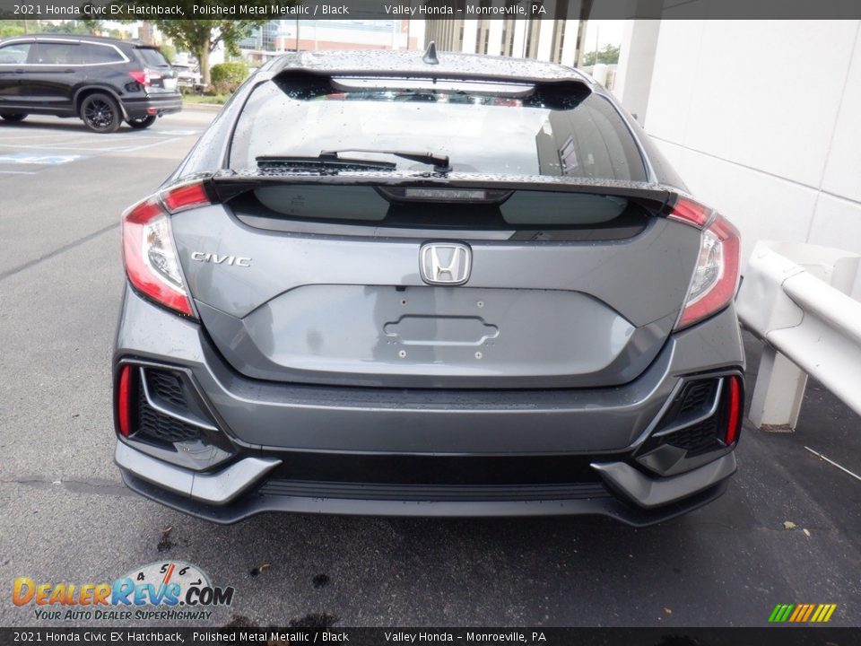 2021 Honda Civic EX Hatchback Polished Metal Metallic / Black Photo #8