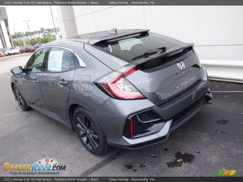 2021 Honda Civic EX Hatchback Polished Metal Metallic / Black Photo #9