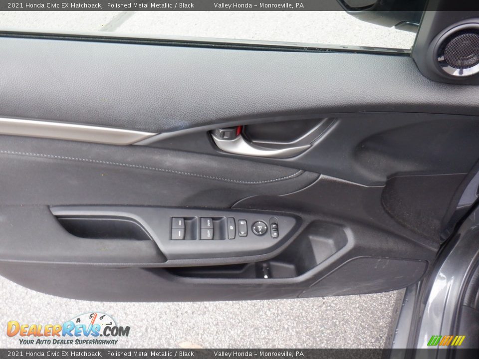 2021 Honda Civic EX Hatchback Polished Metal Metallic / Black Photo #10