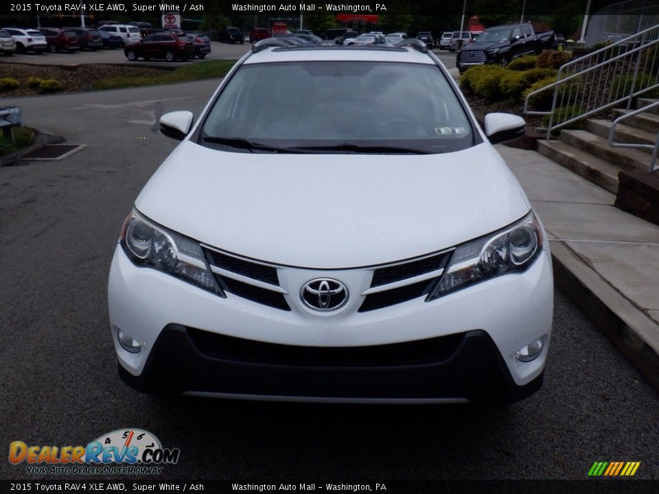 2015 Toyota RAV4 XLE AWD Super White / Ash Photo #10