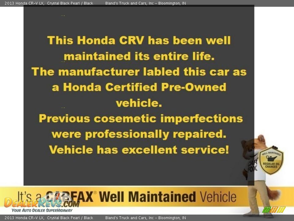 Dealer Info of 2013 Honda CR-V LX Photo #12