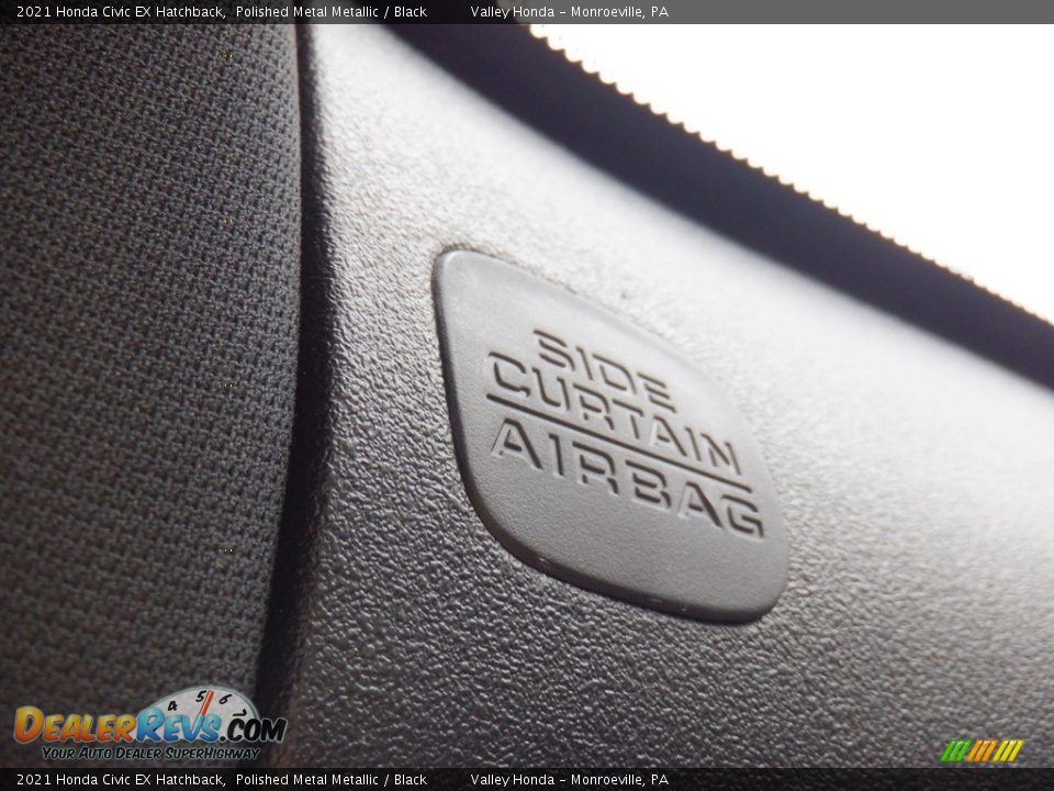 2021 Honda Civic EX Hatchback Polished Metal Metallic / Black Photo #25