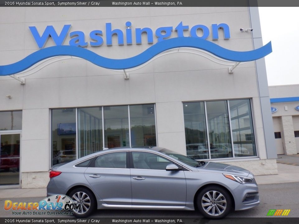 2016 Hyundai Sonata Sport Symphony Silver / Gray Photo #2