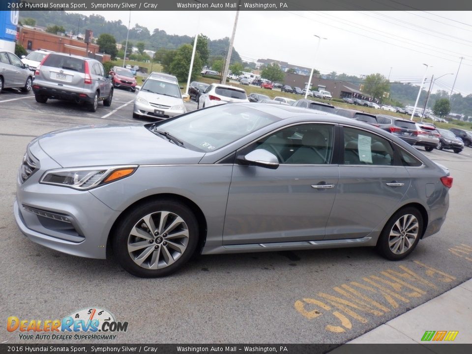 2016 Hyundai Sonata Sport Symphony Silver / Gray Photo #7