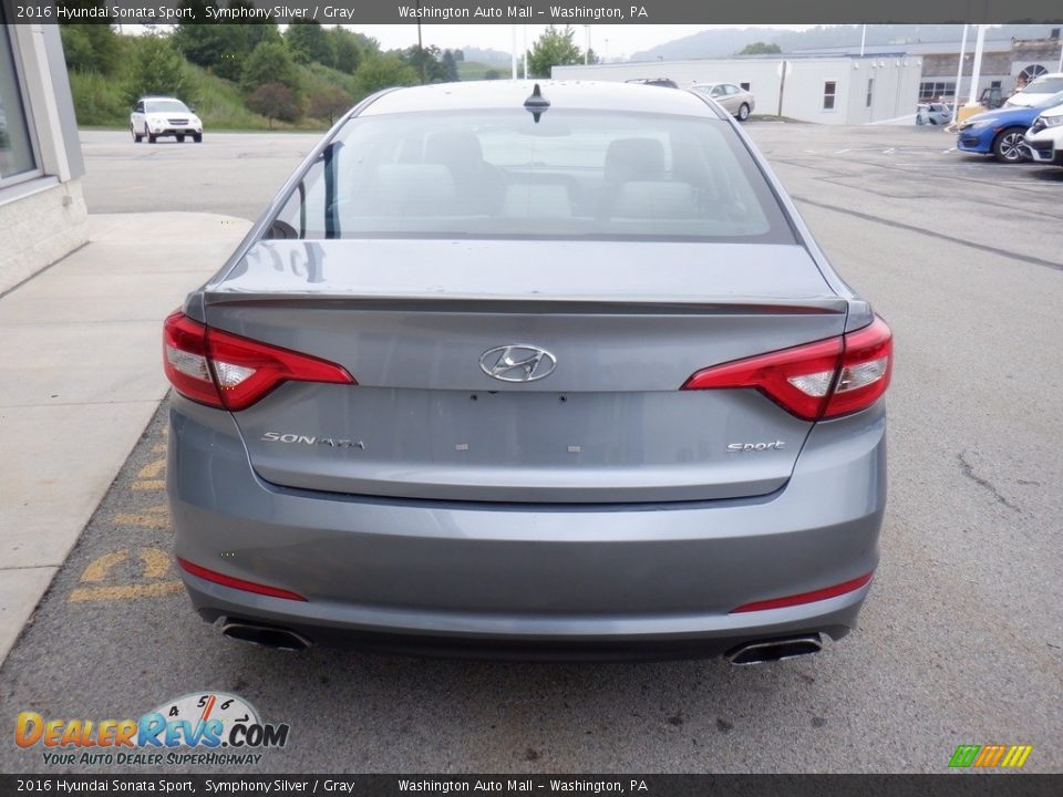 2016 Hyundai Sonata Sport Symphony Silver / Gray Photo #9