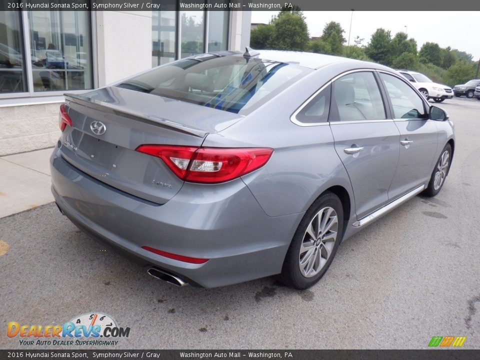 2016 Hyundai Sonata Sport Symphony Silver / Gray Photo #10