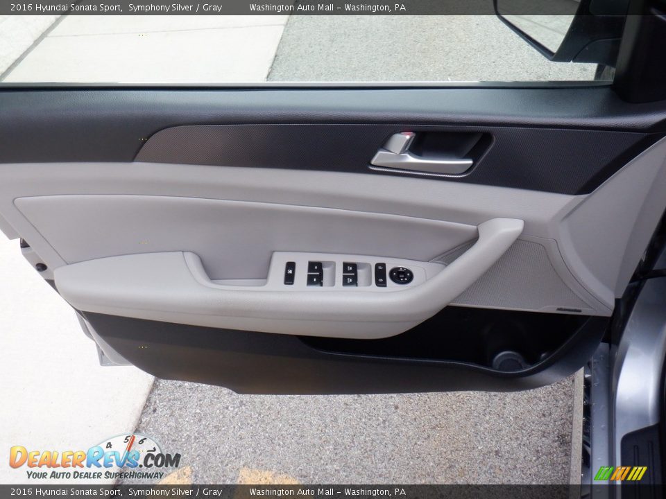 2016 Hyundai Sonata Sport Symphony Silver / Gray Photo #13