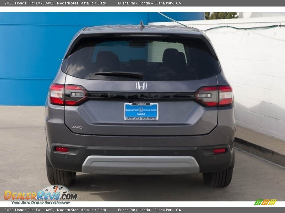 2023 Honda Pilot EX-L AWD Modern Steel Metallic / Black Photo #5