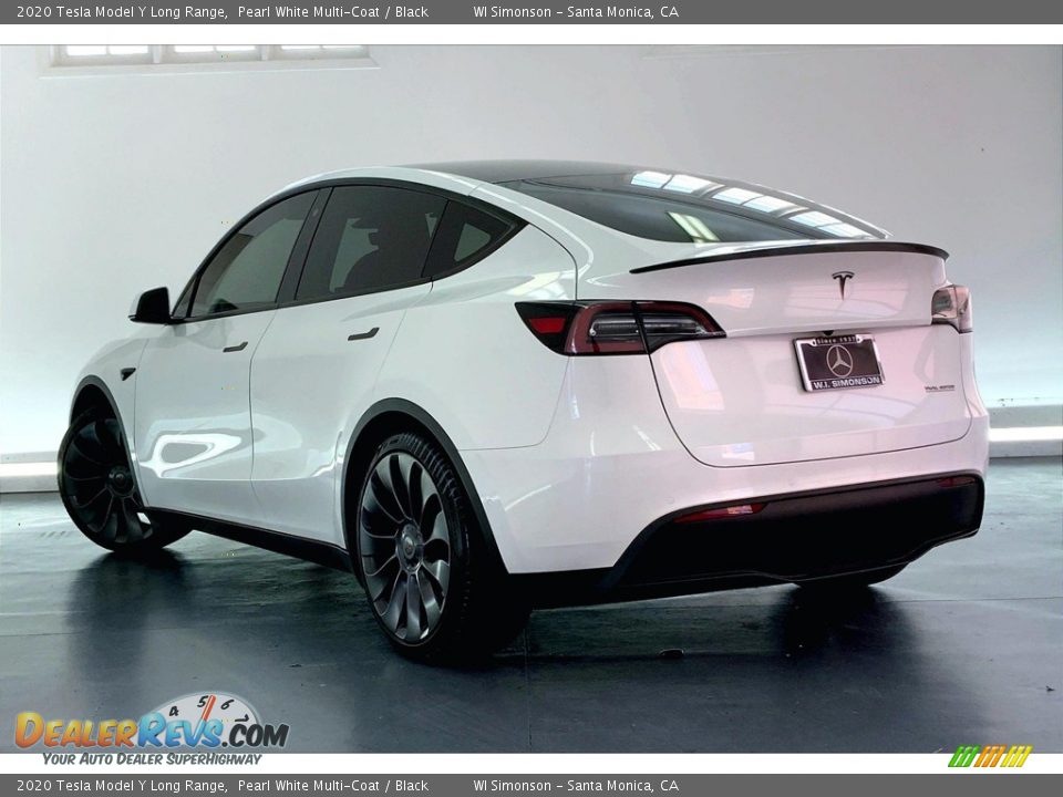 2020 Tesla Model Y Long Range Pearl White Multi-Coat / Black Photo #10