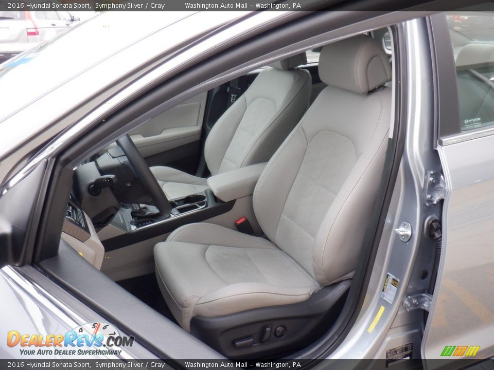 2016 Hyundai Sonata Sport Symphony Silver / Gray Photo #18