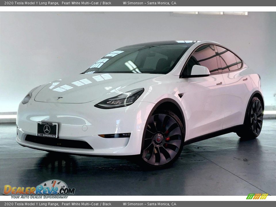 Pearl White Multi-Coat 2020 Tesla Model Y Long Range Photo #12