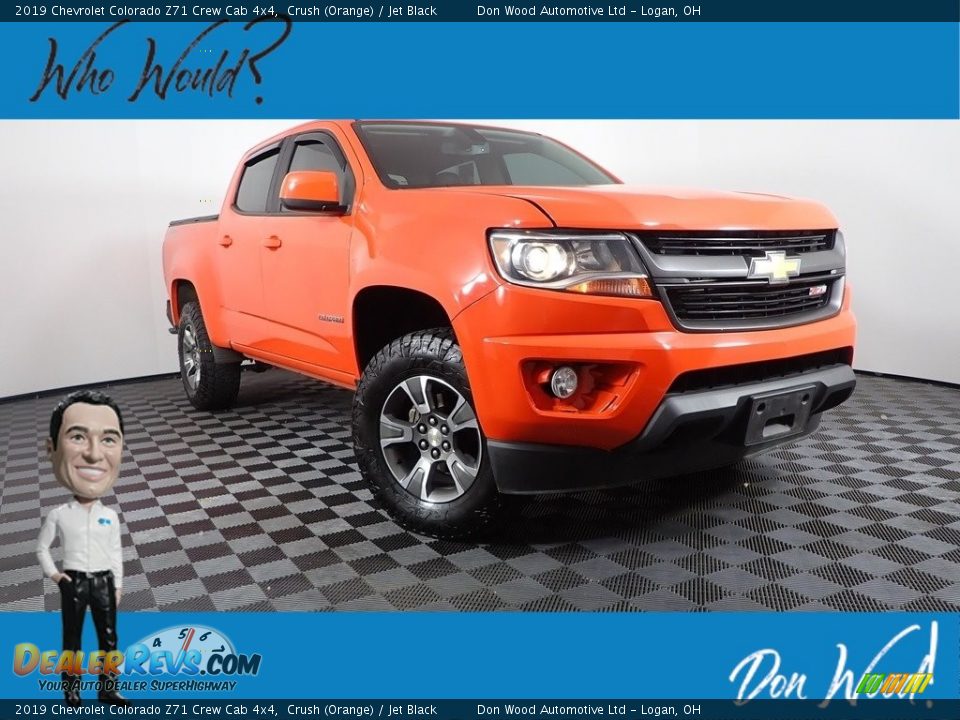 2019 Chevrolet Colorado Z71 Crew Cab 4x4 Crush (Orange) / Jet Black Photo #1