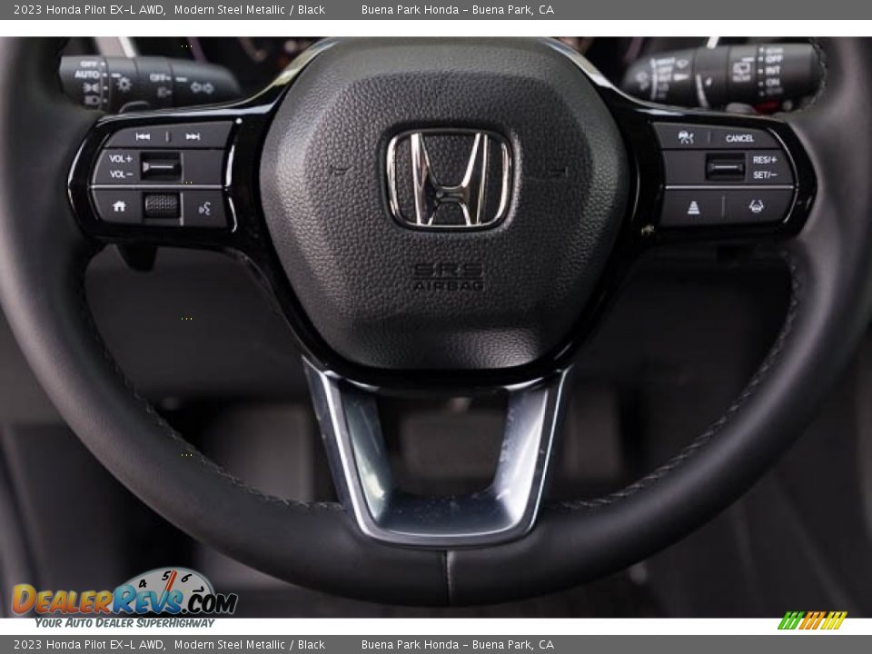 2023 Honda Pilot EX-L AWD Modern Steel Metallic / Black Photo #17