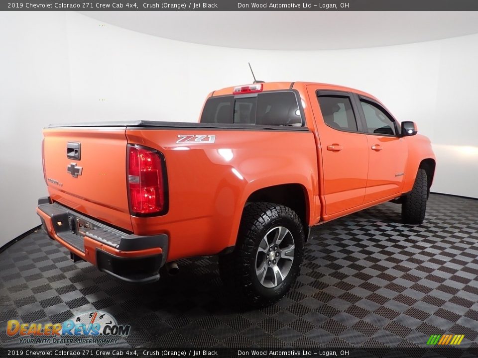 2019 Chevrolet Colorado Z71 Crew Cab 4x4 Crush (Orange) / Jet Black Photo #12