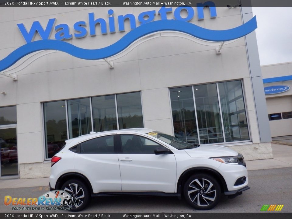 2020 Honda HR-V Sport AWD Platinum White Pearl / Black Photo #1