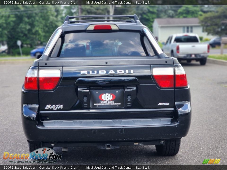 2006 Subaru Baja Sport Obsidian Black Pearl / Gray Photo #4