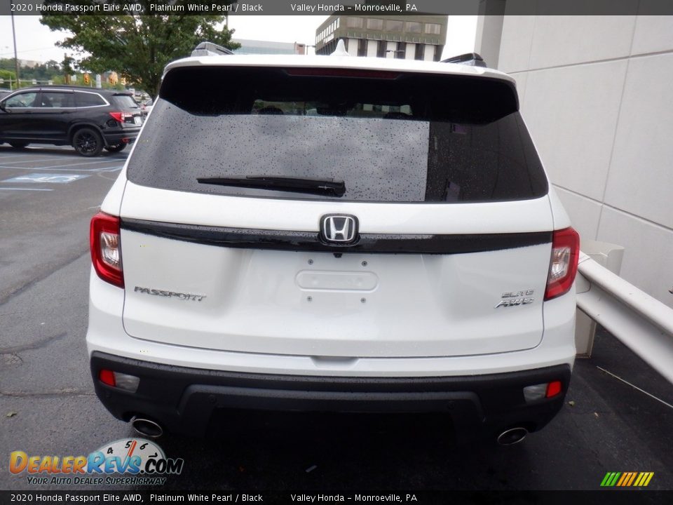 2020 Honda Passport Elite AWD Platinum White Pearl / Black Photo #8