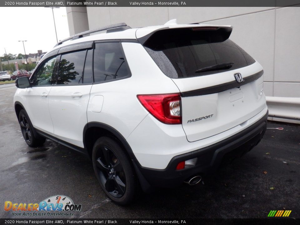 2020 Honda Passport Elite AWD Platinum White Pearl / Black Photo #9