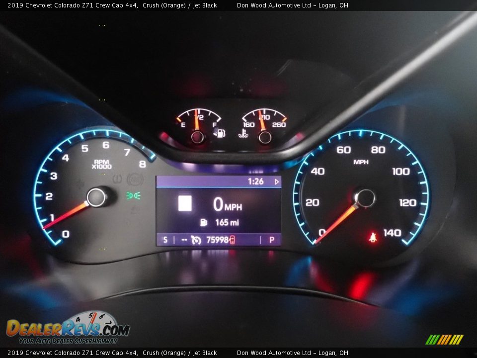 2019 Chevrolet Colorado Z71 Crew Cab 4x4 Crush (Orange) / Jet Black Photo #20