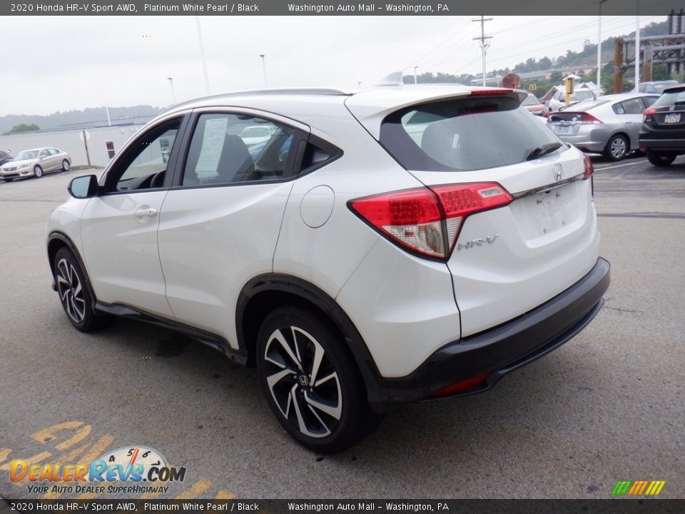 2020 Honda HR-V Sport AWD Platinum White Pearl / Black Photo #6